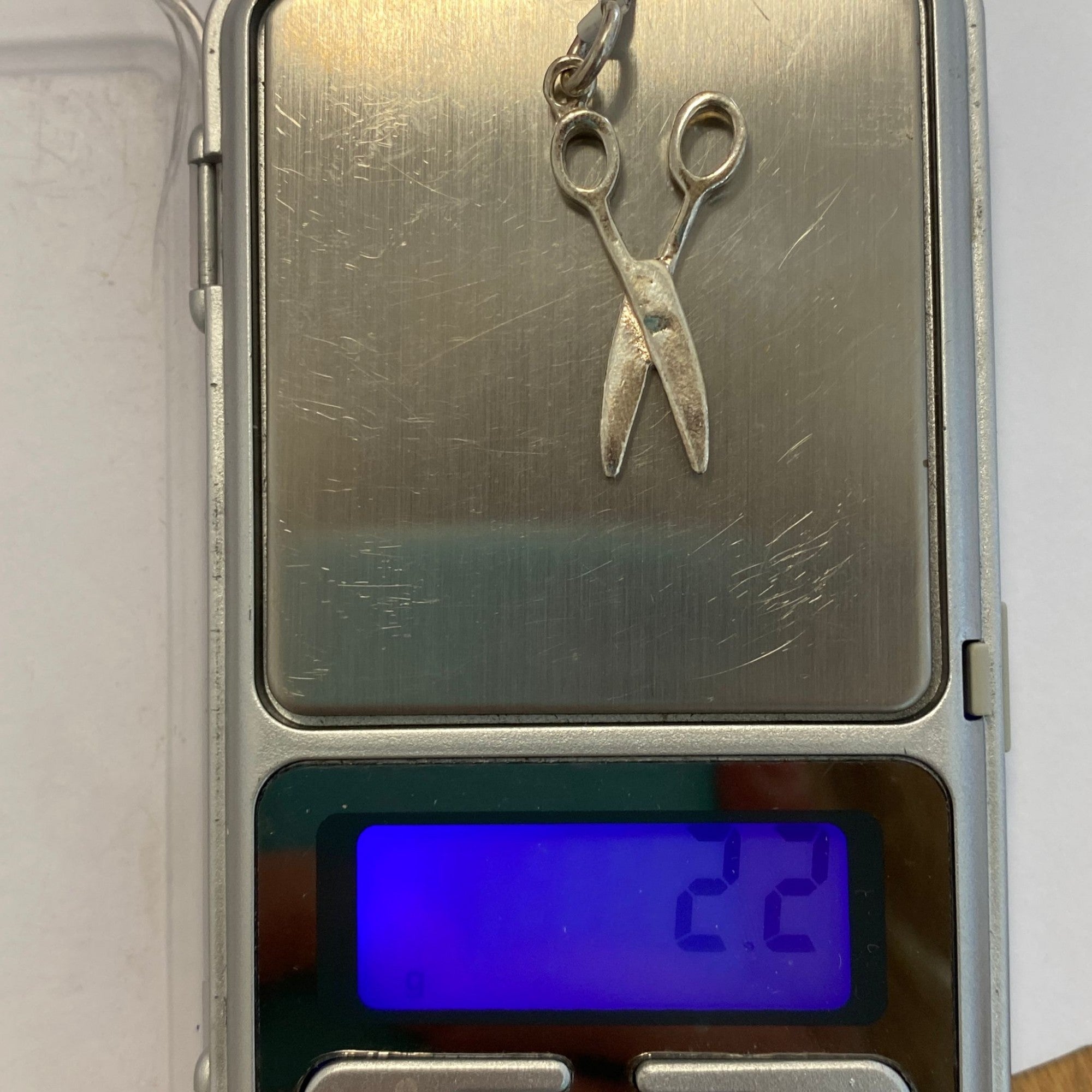 Pandantiv, Jolie Silver, Argint 925, Model Foarfeca, 2.2 g, 27x15 mm-2