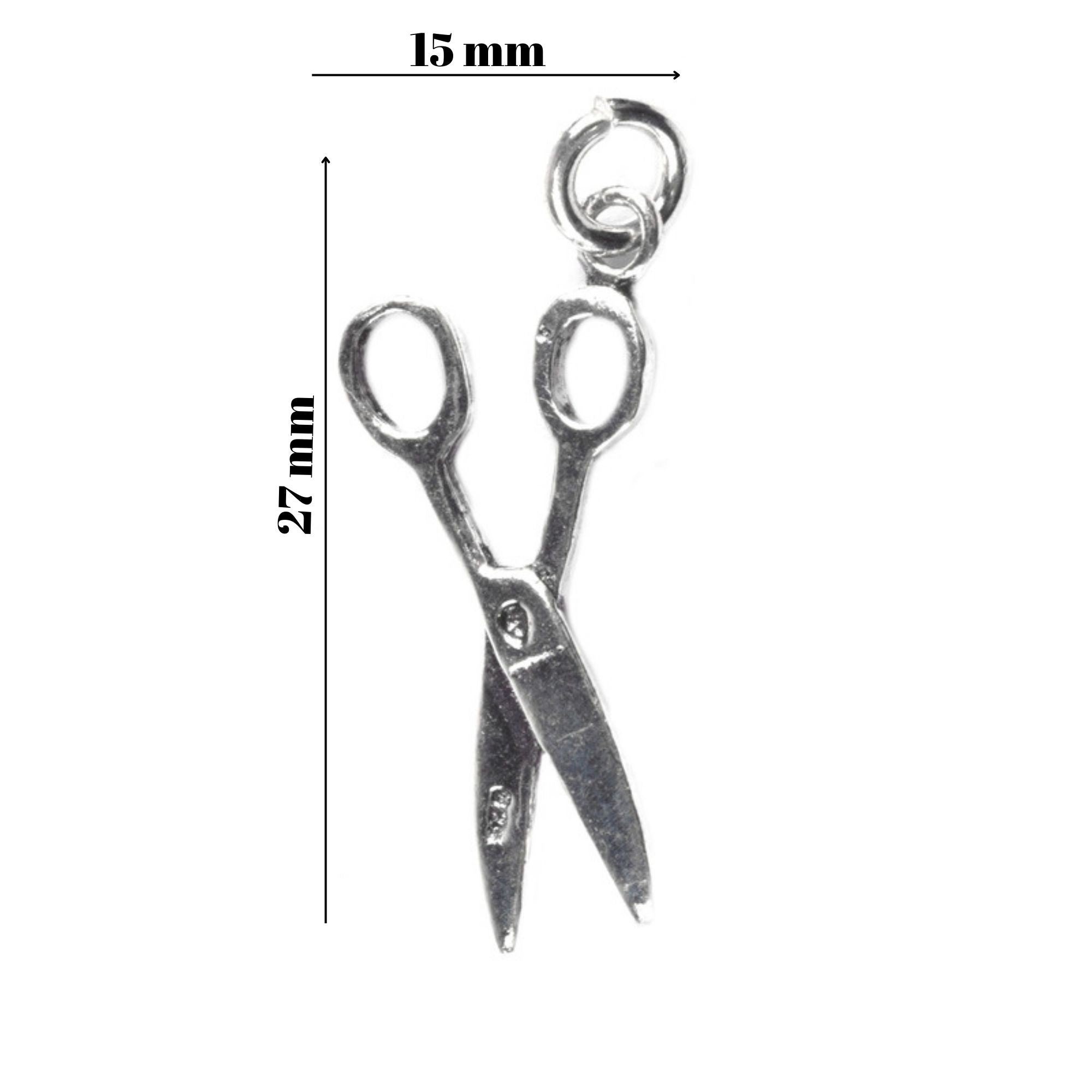 Pandantiv, Jolie Silver, Argint 925, Model Foarfeca, 2.2 g, 27x15 mm-3