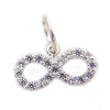 Pandantiv, Jolie Silver, Argint 925, Model Infinit cu Pietre, Model Random, Zirconii, 10 x 12 mm, 0.6 g-0