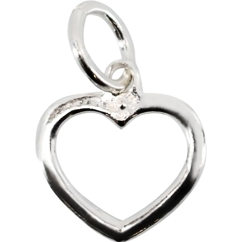 Pandantiv, Jolie Silver, Argint 925, Model Inima Contur, 0.6 g, 15x12 mm-2