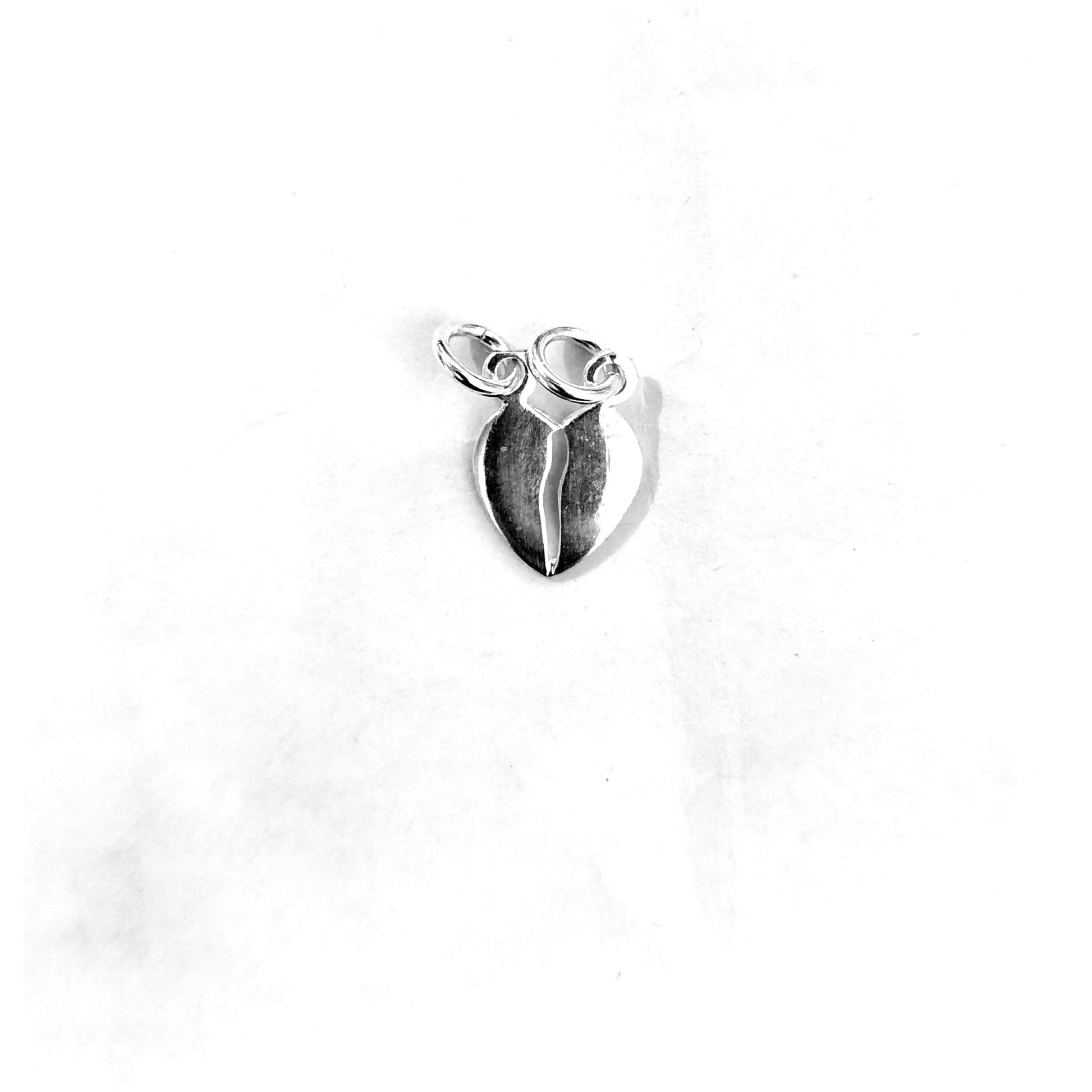 Pandantiv din Argint 925 Inima Doua Jumatati, Jolie Silver, 1.1g, 1 cm x 1 cm-0