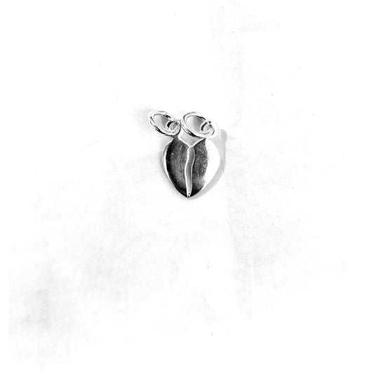 Pandantiv din Argint 925 Inima Doua Jumatati, Jolie Silver, 1.1g, 1 cm x 1 cm-0