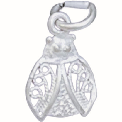 Pandantiv din Argint 925 Jolie Silver, Model Buburuza Filigran, 17 x 10 mm, 0.6 g-0