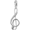 Pandantiv din Argint 925 Jolie Silver, Model Cheia Sol, 30 x 10 mm, 1.5 g-0