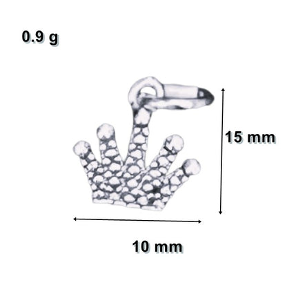 Pandantiv din Argint 925 Jolie Silver, Model Coroana, 15 x 10 mm, 0.9 g-3
