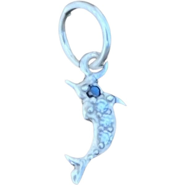 Pandantiv din Argint 925 Jolie Silver, Model Delfin cu Zirconii, 17 x 5 mm, 0.5 g-0