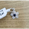 Pandantiv din Argint 925, Jolie Silver, Model Floare Cu Pietre, 0.9 g, 1 x 1 cm, Bleumarin-0