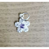 Pandantiv din Argint 925, Jolie Silver, Model Floare Cu Pietre, 0.9 g, 1 x 1 cm, Mov-0