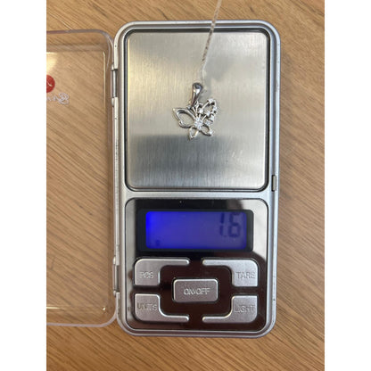 Pandantiv din Argint 925 Jolie Silver, Model Fluturas Rodiat cu Zirconii, 20 x 15 mm, 1.6 g-1