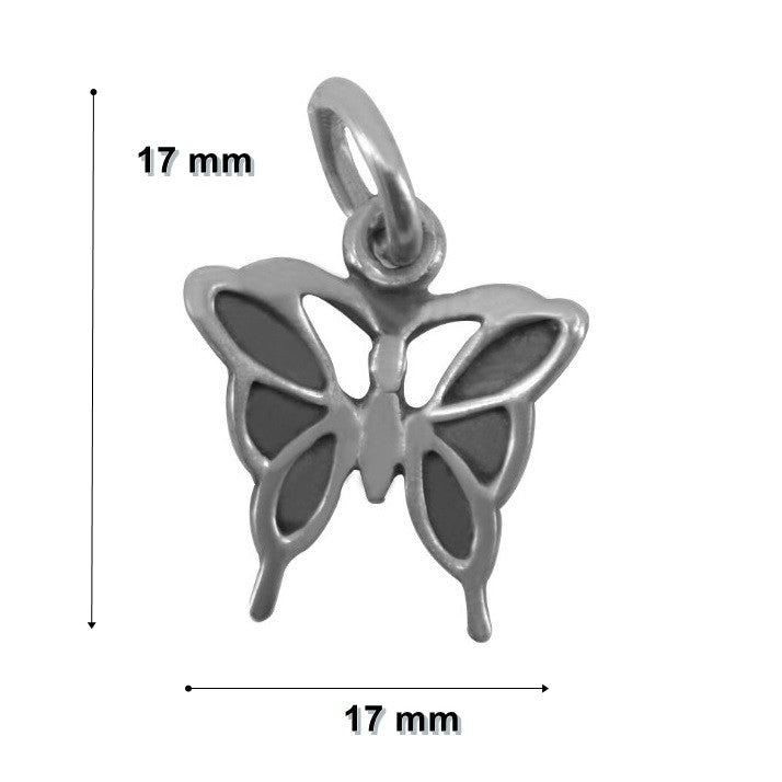 Pandantiv din Argint 925 Jolie Silver, Model Fluture, 17 x 17 mm, 0.9 g-5