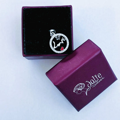 Pandantiv din Argint 925 Jolie Silver, Model Love cu Inima si Fluture, 15 x 15 mm, 1.1 g-6