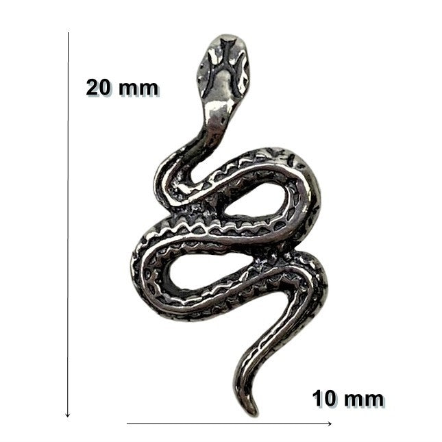 Pandantiv din Argint 925 Jolie Silver, Model Sarpe, 20 x 10 mm, 1.1 g-2