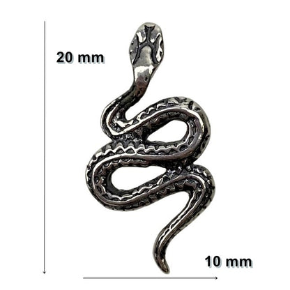 Pandantiv din Argint 925 Jolie Silver, Model Sarpe, 20 x 10 mm, 1.1 g-2
