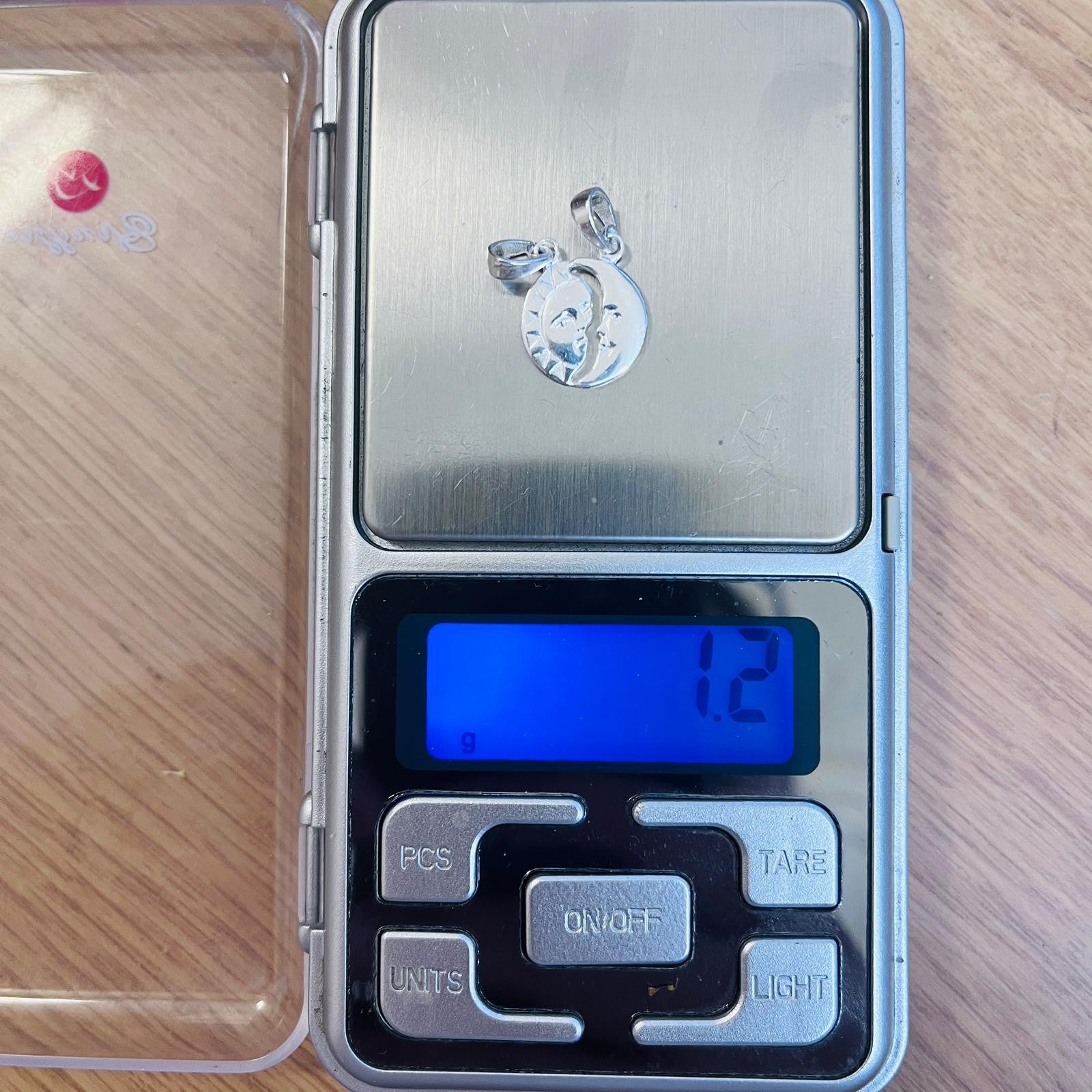 Pandantiv din Argint 925 Jolie Silver, Model Soare si Luna, 18 x 12 mm, 1.2 g-5