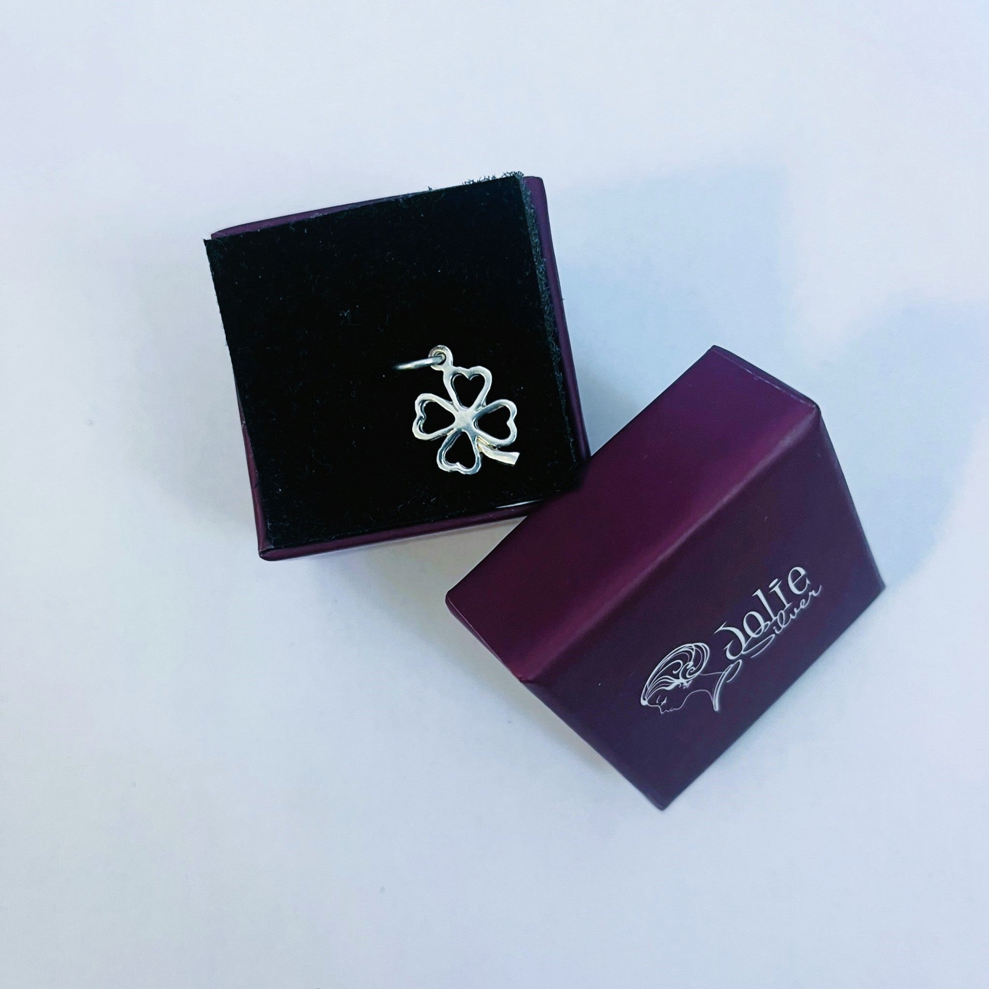 Pandantiv din Argint 925 Jolie Silver, Model Trifoi Contur, 20 x 12 mm, 0.7 g-4
