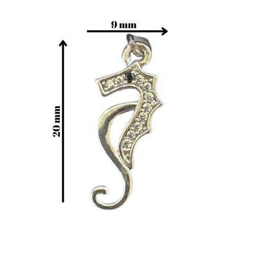 Pandantiv din Argint 925, Model Calut de Mare, Jolie Silver, 0.8 g, 20x9 mm-1