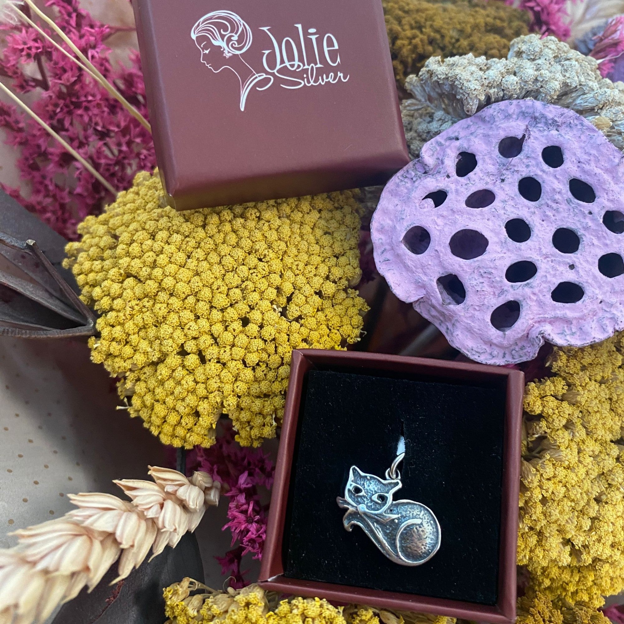 Pandantiv, Jolie Silver, Argint 925, Model Pisica, 1.4 g, 12x18 mm-1