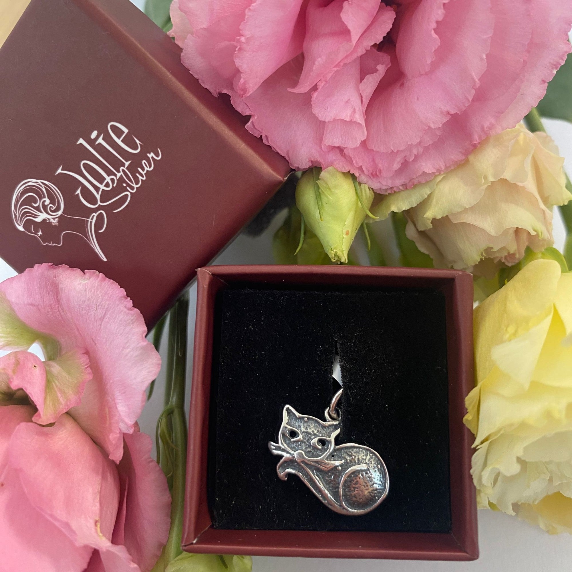 Pandantiv, Jolie Silver, Argint 925, Model Pisica, 1.4 g, 12x18 mm-3