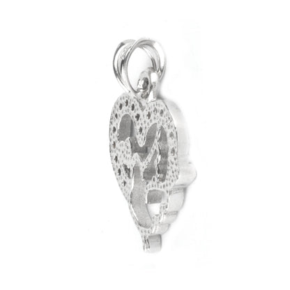 Pandantiv, Jolie Silver, Argint 925, Model Inima cu Porumbel, 20 x 15 mm, 1.5 g-2