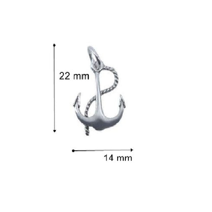 Pandantiv, Jolie Silver, Argint 925, Model Ancora, 22 x 14 mm, 0.9 g-2