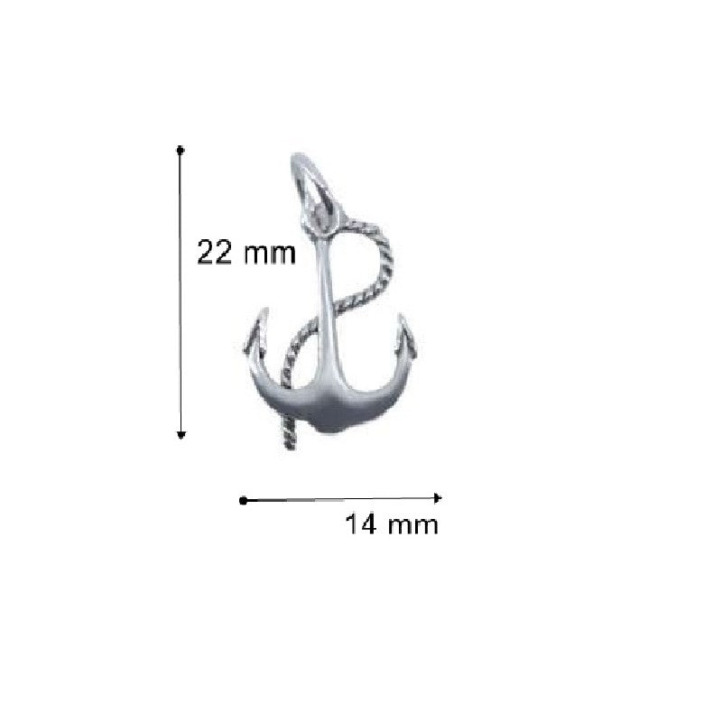 Pandantiv, Jolie Silver, Argint 925, Model Ancora, 22 x 14 mm, 0.9 g-2