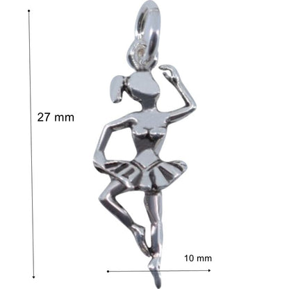 Pandantiv, Jolie Silver, Argint 925, Model Balerina, 27 x 10 mm, 1 g-5