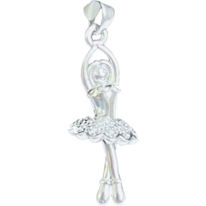 Pandantiv, Jolie Silver, Argint 925, Model Balerina Delicata, 25 x 8 mm, 1.7 g-0