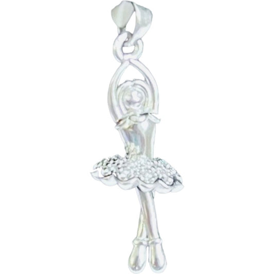 Pandantiv, Jolie Silver, Argint 925, Model Balerina Delicata, 25 x 8 mm, 1.7 g-0