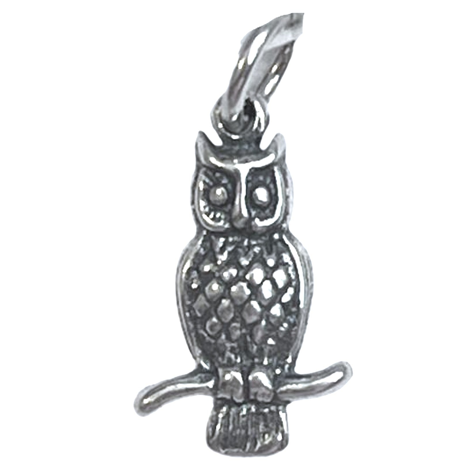 Pandantiv, Jolie Silver, Argint 925, Model Bufnita Pe Creanga, 1.5 g, 2 x 1 cm-0