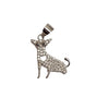 Pandantiv, Jolie Silver, Argint 925, Model Catel cu Inima, 1.5 G, 1.8 x 1.7 Cm-0