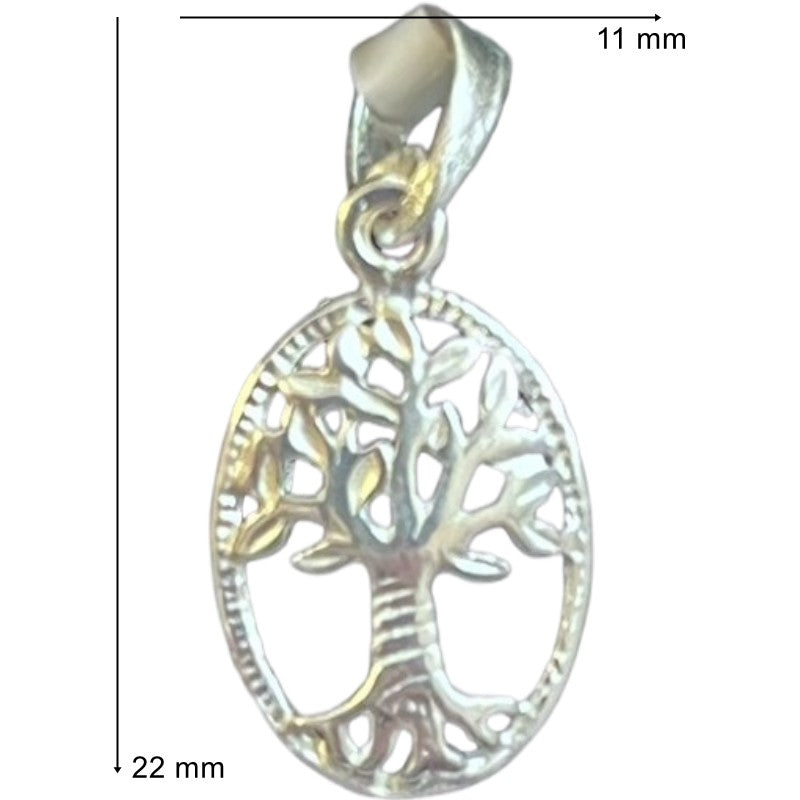 Pandantiv, Jolie Silver, Argint 925, Model Copacul Vietii Rodiat, 22 x 11 mm, 0.9 g-1