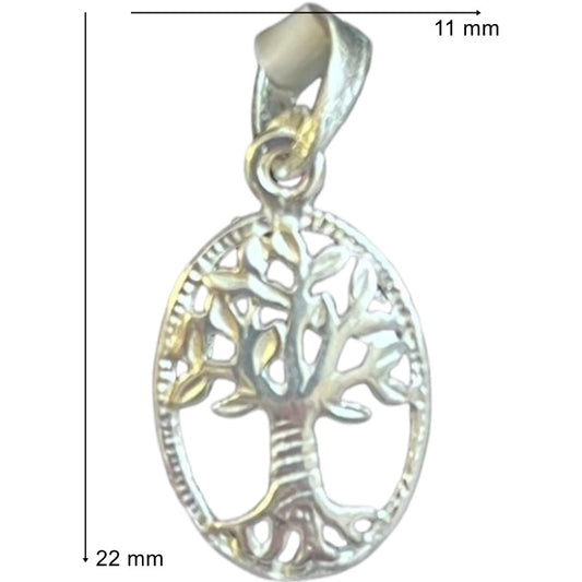 Pandantiv, Jolie Silver, Argint 925, Model Copacul Vietii Rodiat, 22 x 11 mm, 0.9 g-1