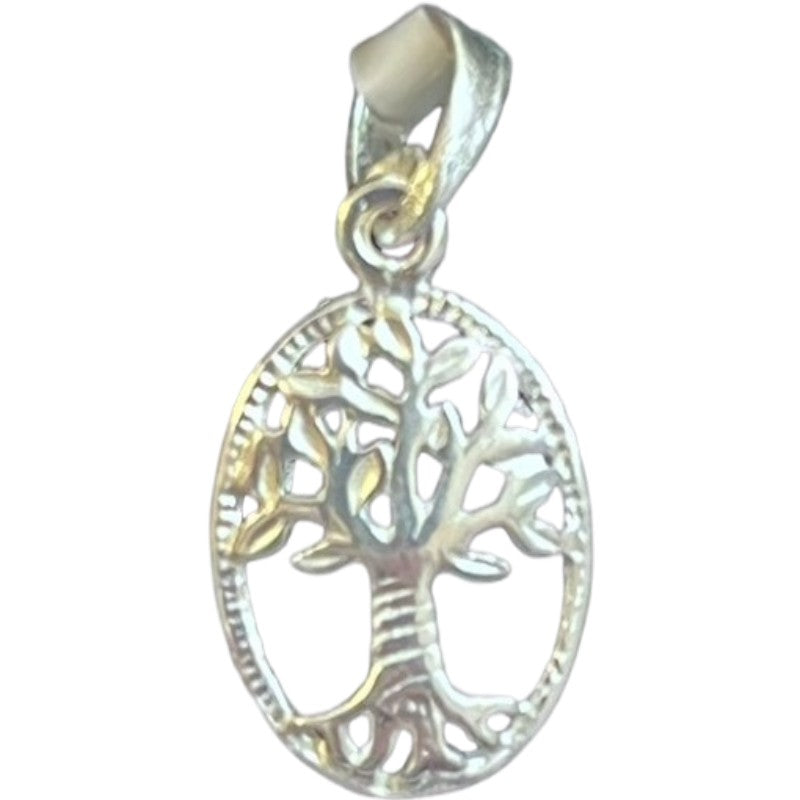 Pandantiv, Jolie Silver, Argint 925, Model Copacul Vietii Rodiat, 22 x 11 mm, 0.9 g-0