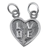 Pandantiv, Jolie Silver, Argint 925, Model Doua Jumatati Love, 1.1 g, 1.5 x 1.5 cm-0