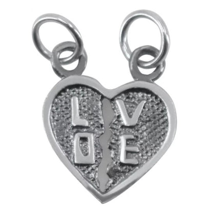 Pandantiv, Jolie Silver, Argint 925, Model Doua Jumatati Love, 1.1 g, 1.5 x 1.5 cm-0