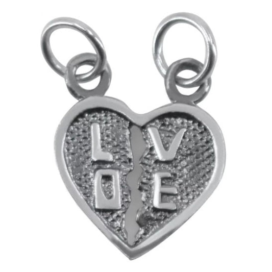 Pandantiv, Jolie Silver, Argint 925, Model Doua Jumatati Love, 1.1 g, 1.5 x 1.5 cm-0