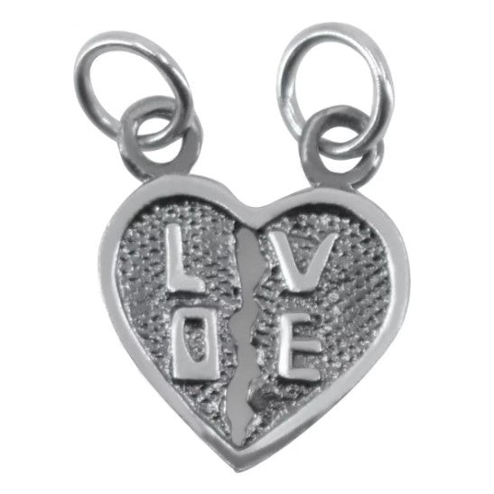 Pandantiv, Jolie Silver, Argint 925, Model Doua Jumatati Love, 1.1 g, 1.5 x 1.5 cm-0