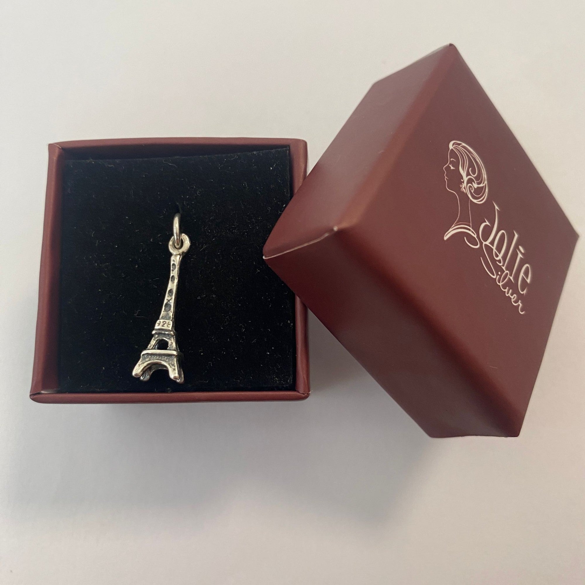 Pandantiv, Jolie Silver, Argint 925, Model Eiffel Tower, 0.9 g, 25x5 mm-2