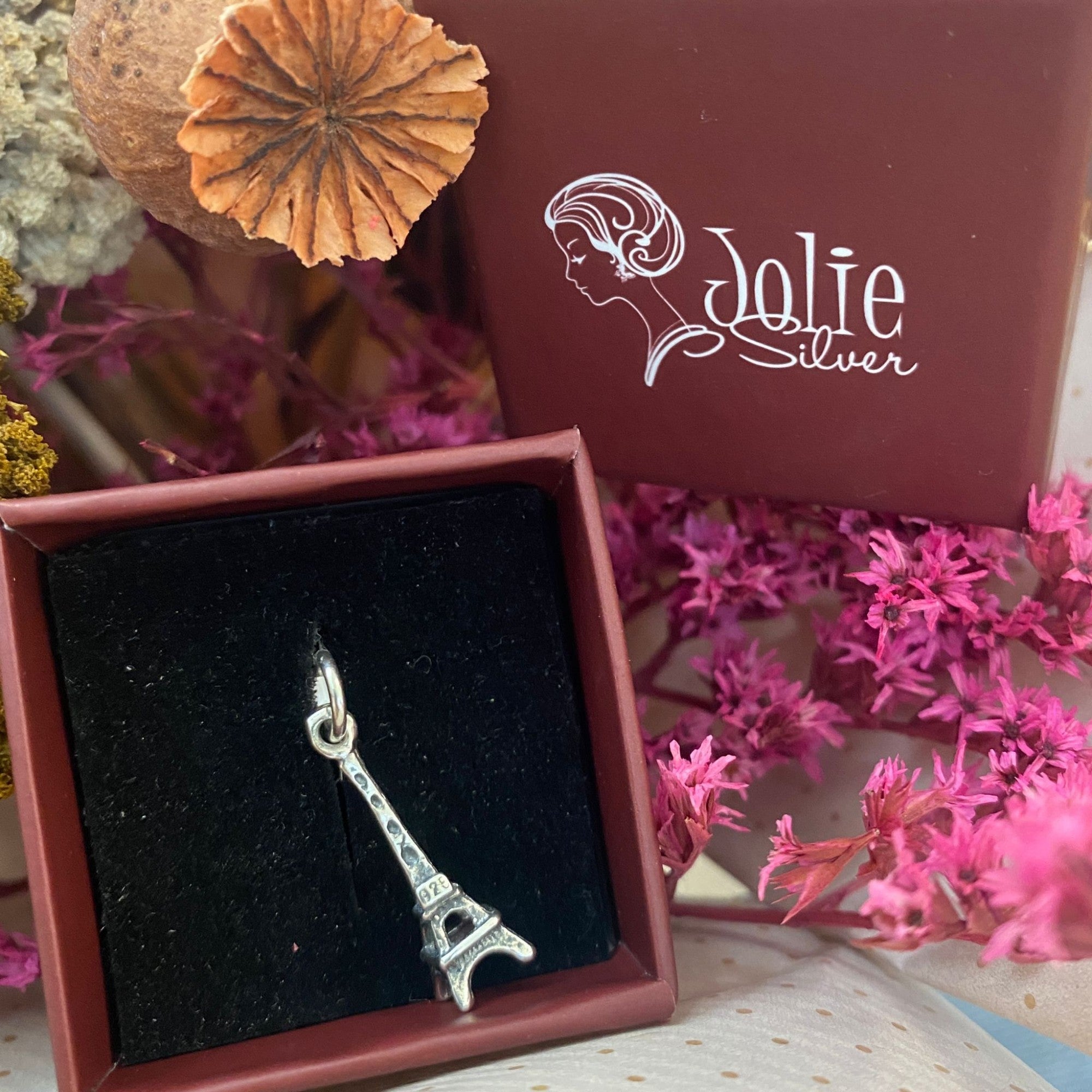 Pandantiv, Jolie Silver, Argint 925, Model Eiffel Tower, 0.9 g, 25x5 mm-5