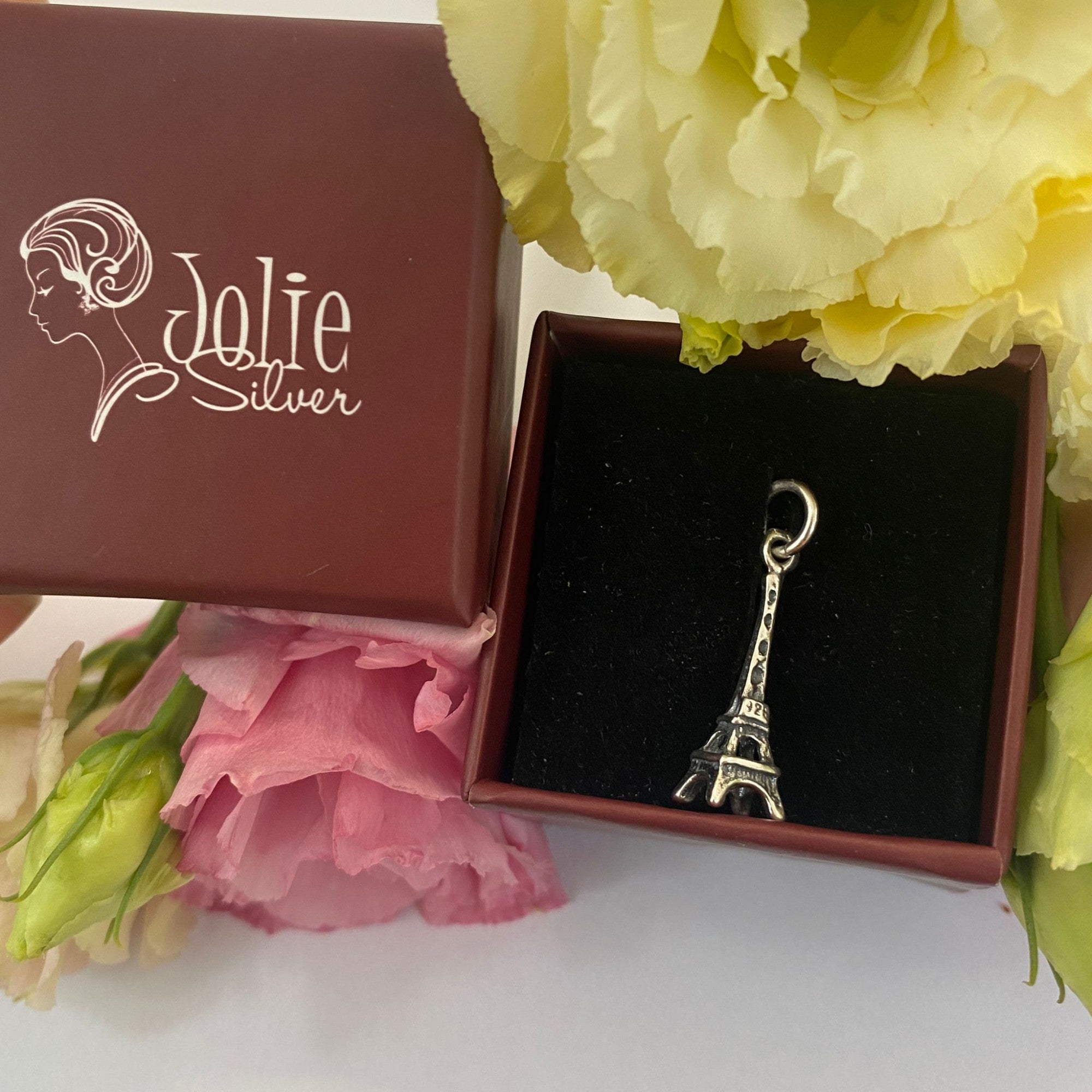 Pandantiv, Jolie Silver, Argint 925, Model Eiffel Tower, 0.9 g, 25x5 mm-6