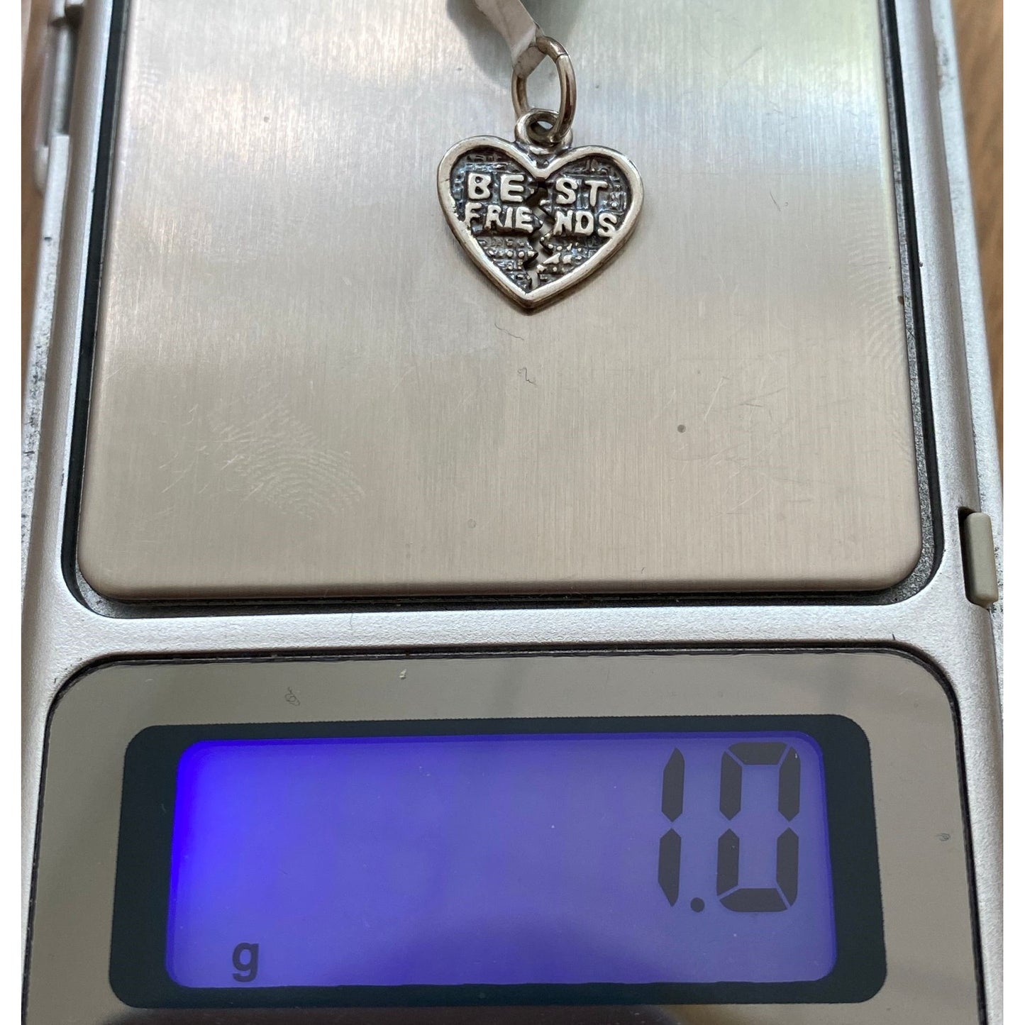 Pandantiv, Jolie Silver, Argint 925, Model Inima Best Friend, 1 g, 10x12 mm-5