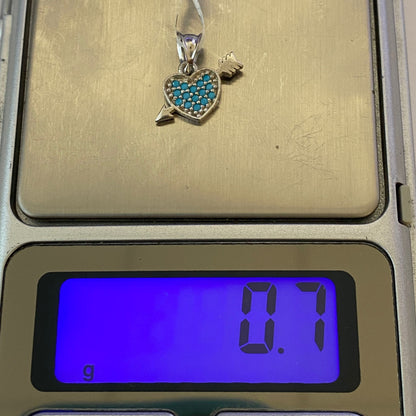 Pandantiv, Jolie Silver, Argint 925, Model Inima cu Sageata, 0.7 g, 10x15 mm-7