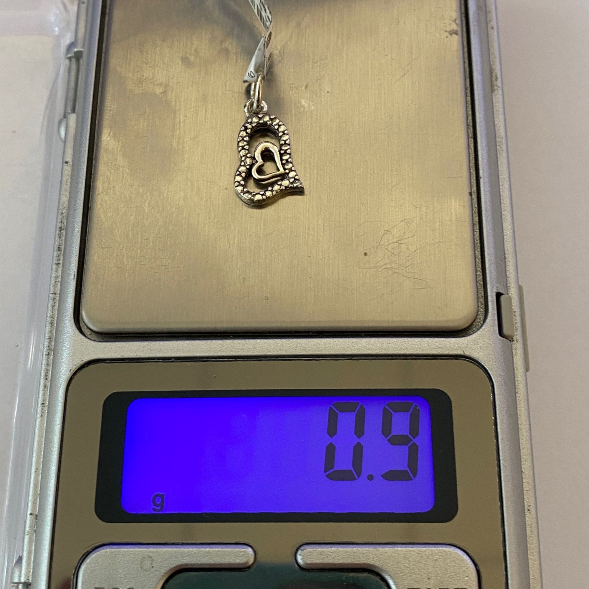 Pandantiv, Jolie Silver, Argint 925, Model Inima in Inima, 0.9 g, 18x11 mm-5