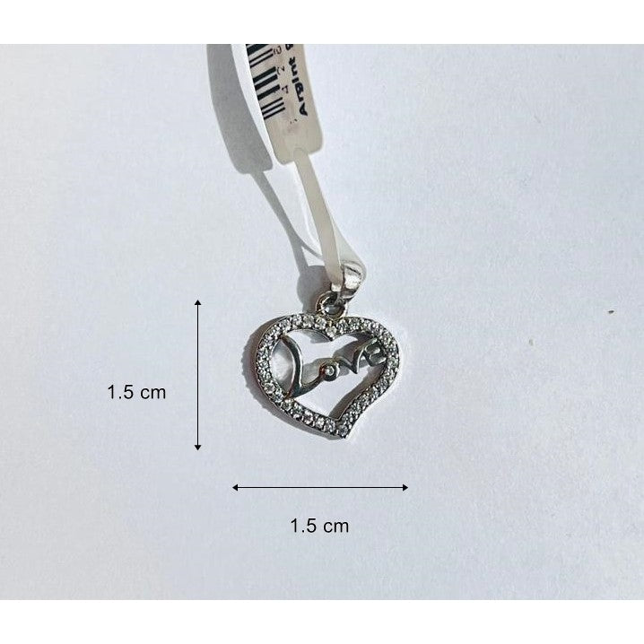 Pandantiv, Jolie Silver, Argint 925, Model Inima Love, 1.2 g, 1.5 x 1.5 cm-3