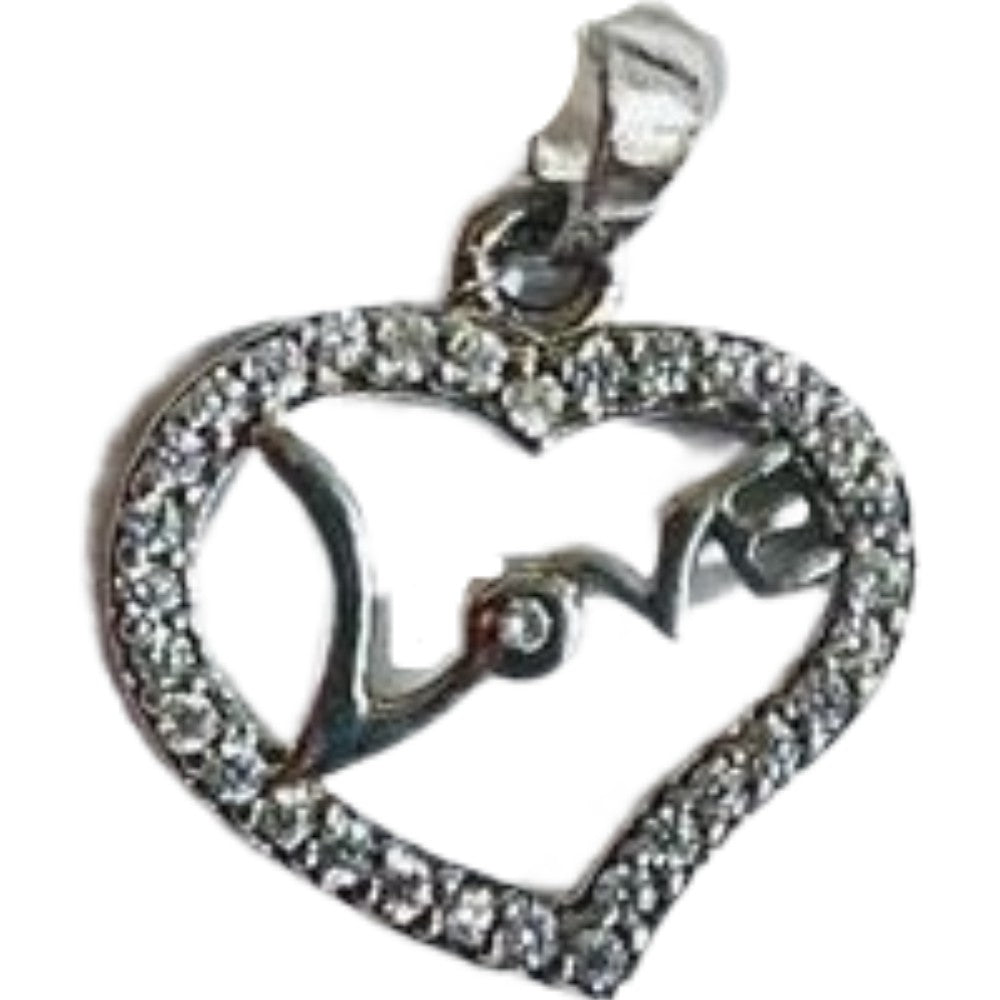 Pandantiv, Jolie Silver, Argint 925, Model Inima Love, 1.2 g, 1.5 x 1.5 cm-0