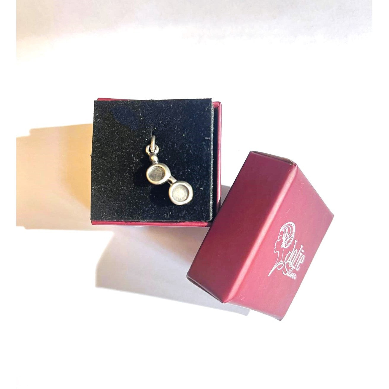 Pandantiv, Jolie Silver, Argint 925, Model Ochelari, 1.5 g, 2 x 0.5 cm-4