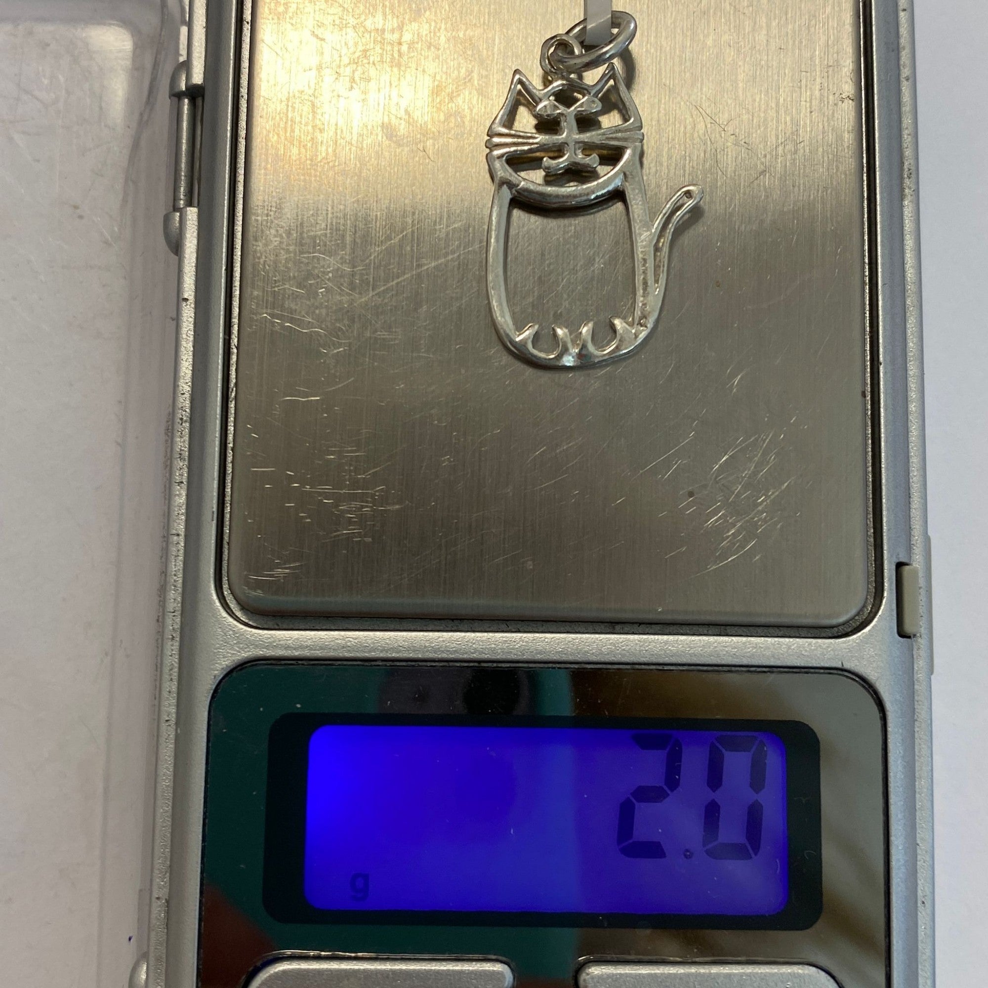 Pandantiv, Jolie Silver, Argint 925, Model Pisica, 2 g, 25x15 mm-3