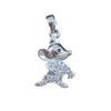 Pandantiv, Jolie Silver, Argint 925, Model Soricel cu Zirconii, 1 g, 15x10 mm-0