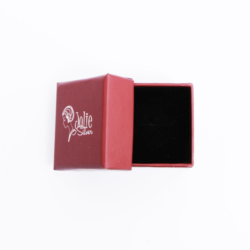 Pandantiv Opt cu Inima, Argint 925, 2.8 cm x 1 cm-1