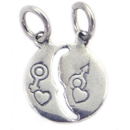 Pandantiv din Argint 925 Jolie Silver, Model Soare si Luna, 18 x 12 mm, 1.2 g-1